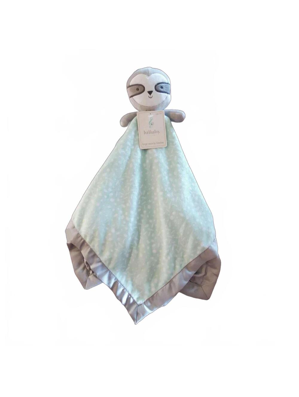 Lullaby Lane Sloth Baby Lovey Large 25" x 25" Unisex Plush Toy Security Blanket